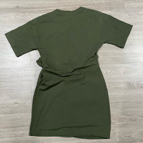 Modern Citizen Olive Green T-Shirt Wrap Skirt Dress Medium - Picture 6 of 6